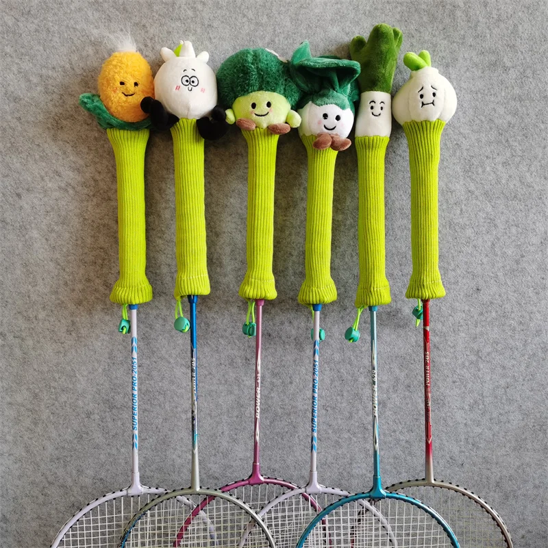 Vegetable Badminton Racket Handle Cover Plush Doll Grip Protectors Handcraft Gift