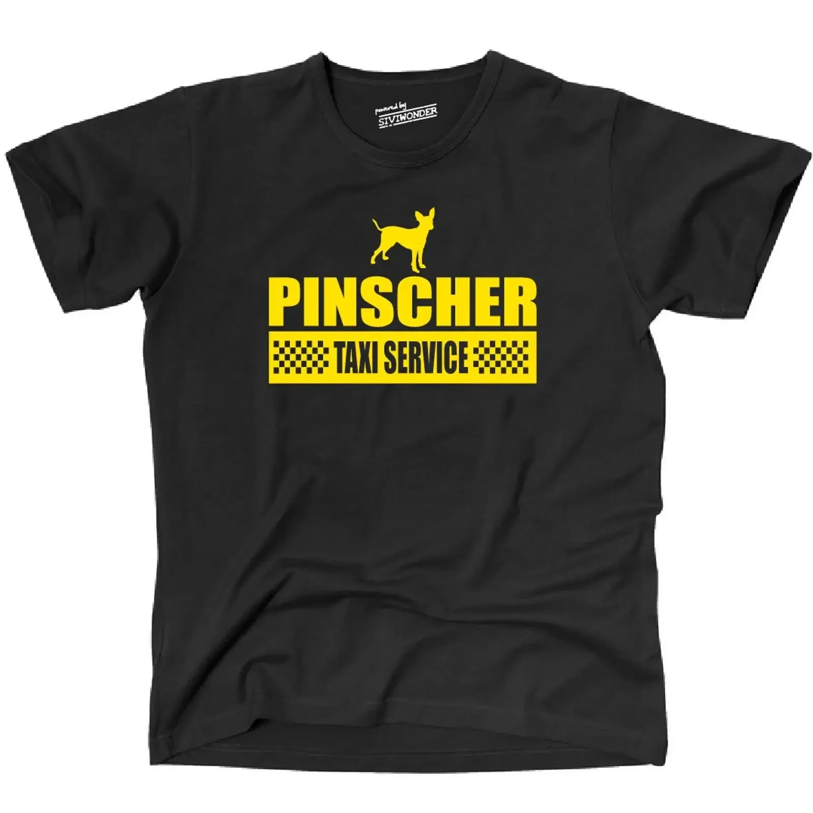 Camiseta TYC PINSCHER Taxi Service Hunde Hund fun Siviwonder deutscher vintage Lavada Versátil para hombre Elegante