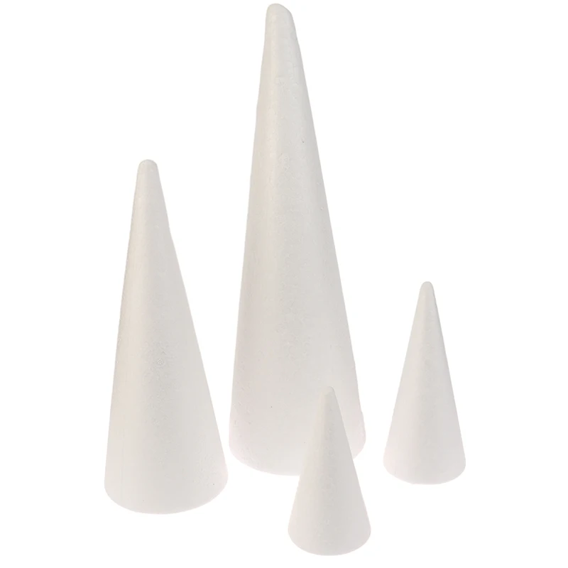 Polystyrene Cone Flat Foam Cone For Handmade Craft DIY Accessory Party Celebration Festival Home Decoration