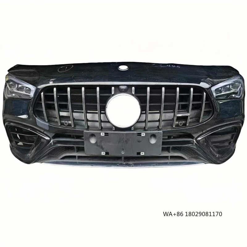 

Для W118 A45 Высококачественный карбоновый Bodykit, используемый задний бампер, противотуманные фары, выхлопные фары, модернизация передней губы двери