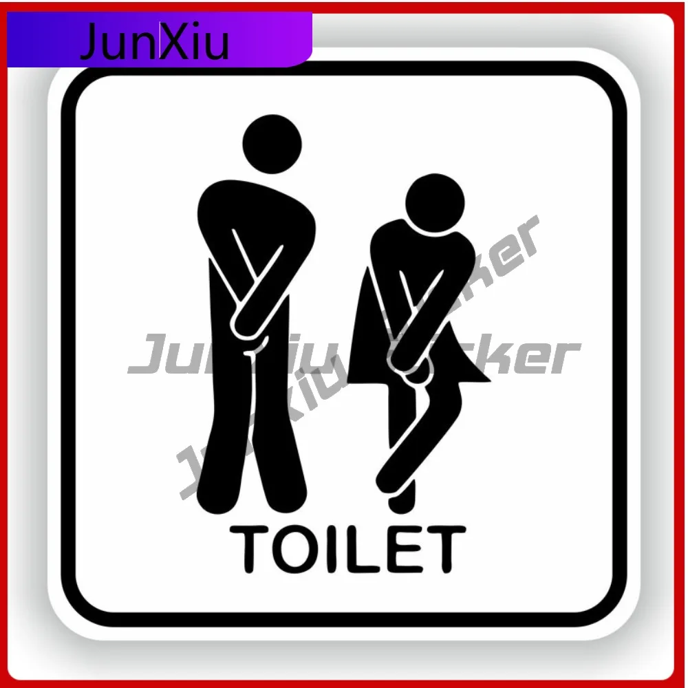 

Toilet Sign Sticker Funny Cool Cool Window Boat Waterproof Auto Accessories Vinyl Decal For Car Truck SUV Window Bumper Laptop