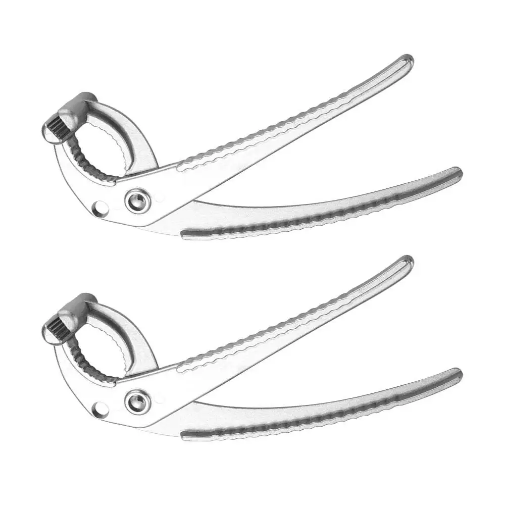 

2Pcs Aluminium Alloy Anti Scalding Clip Bowl Gripper Plate Clip Dish Lifter Curved Handle Non Slip Kitchen Utensils