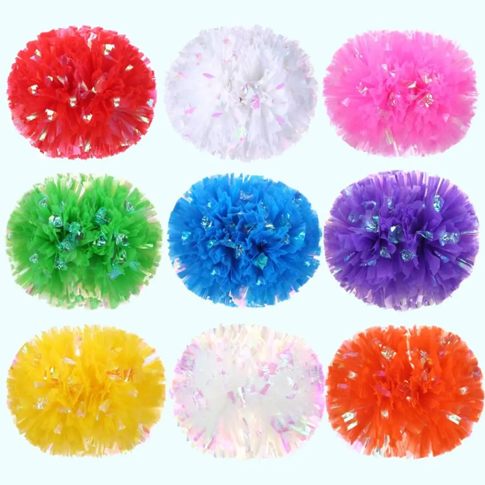 

High Quality 25cm Game Pompoms 9 Colors Cheerleading Cheering Vocal Concert Decorator Sports Cheerleading