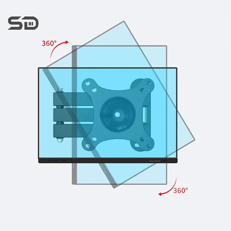 Soporte de montaje en pared de TV ajustable Universal soporte giratorio soportes de TV para pantalla plana de Monitor LED LCD de 14 pulgadas -32 pulgadas