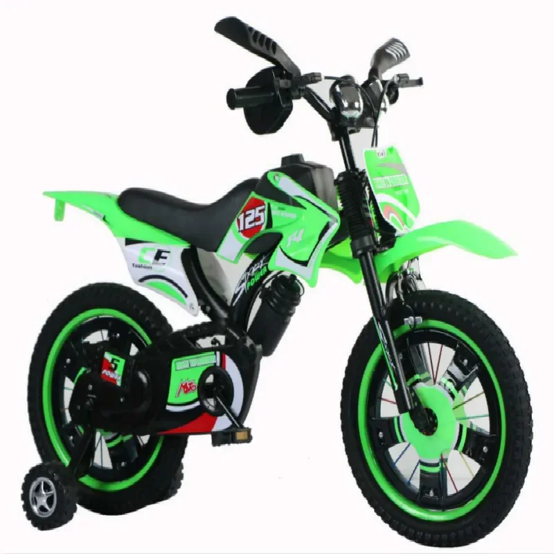 Children\'s Simulation Motorcycle Bike Children Bicycle 12/16/18/20 Inch Mountain Bike For Kid Outdoor Kid Bicycle Toy Child Gift