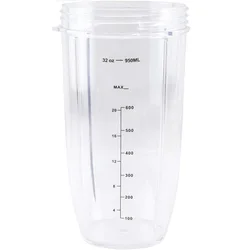 32 oz Tall Colossal Cup Replacement Part Compatible with Nutri Bullet 600W 900W Blenders NB-101B NB-101S NB-201