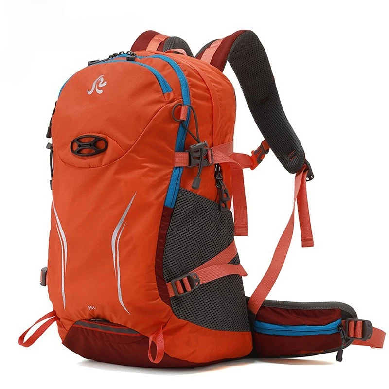 Outdoor mountaineering hiking backpack, breathable and waterproof travel bag, large capacity portable sports bag