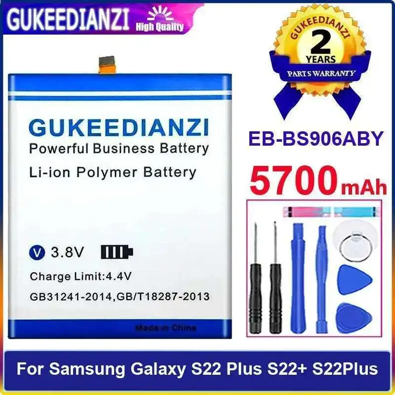 

5700 мАч для Samsung Galaxy S22 Plus S22 + S22plus аккумулятор большой емкости EB-BS906ABY для быстрой зарядки мобильного телефона
