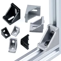 2/4/10/20Pcs Cast Corner Bracket Fittings Angle Connector 2020 2028 2430 3030 4040 4545 6060 for V-Slot T-Slot Aluminium Profile