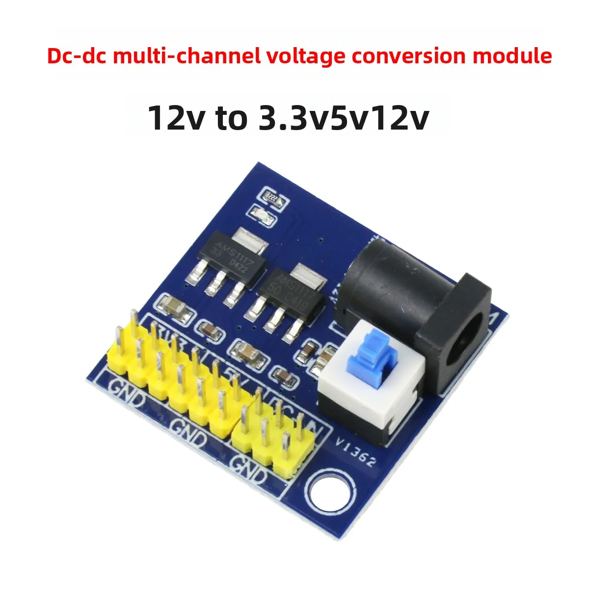 

10Pcs/DC-DC DC voltage conversion module 12V to 3.3V 5V 12V multi-pin output, power board