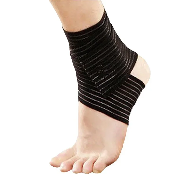 1Pcs Gewichtheffen Elastische Bandage Been Compressie Kalf Knie Ondersteuning Band Wrap Band Ondersteuning Sport Veiligheid