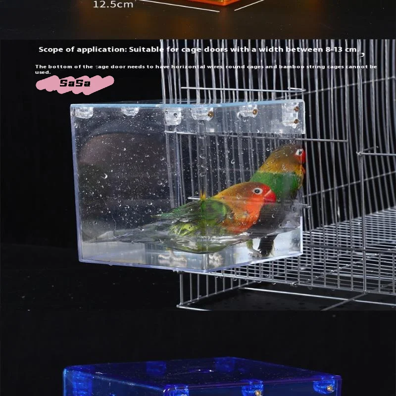 

Automatic Food Dispenser Bird Feeder, Hanging Bowl for Cage, Parrot Feeding, Bird Accessories