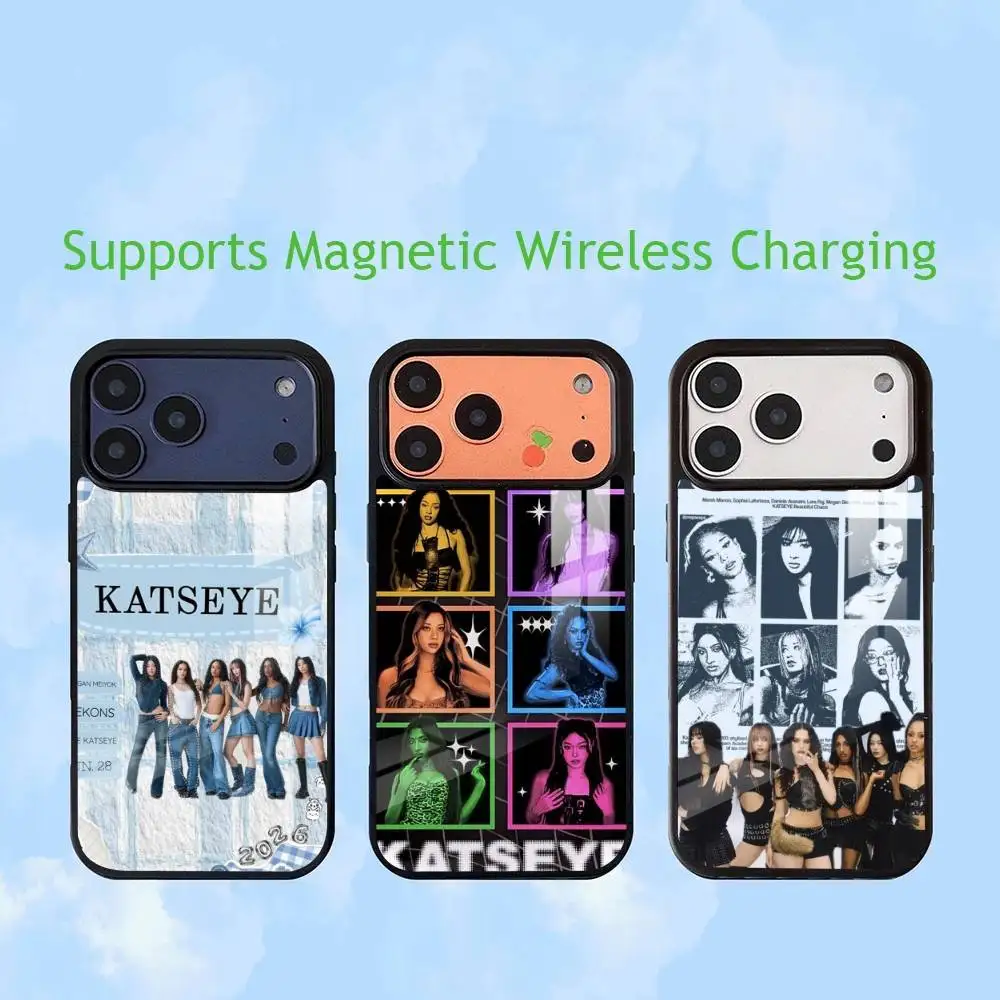 Hot Music K-KATSEYE  Phone Case For iPhone17,16,15,14,13,12,11 Plus,Pro Supports Magnetic Wireless Charging