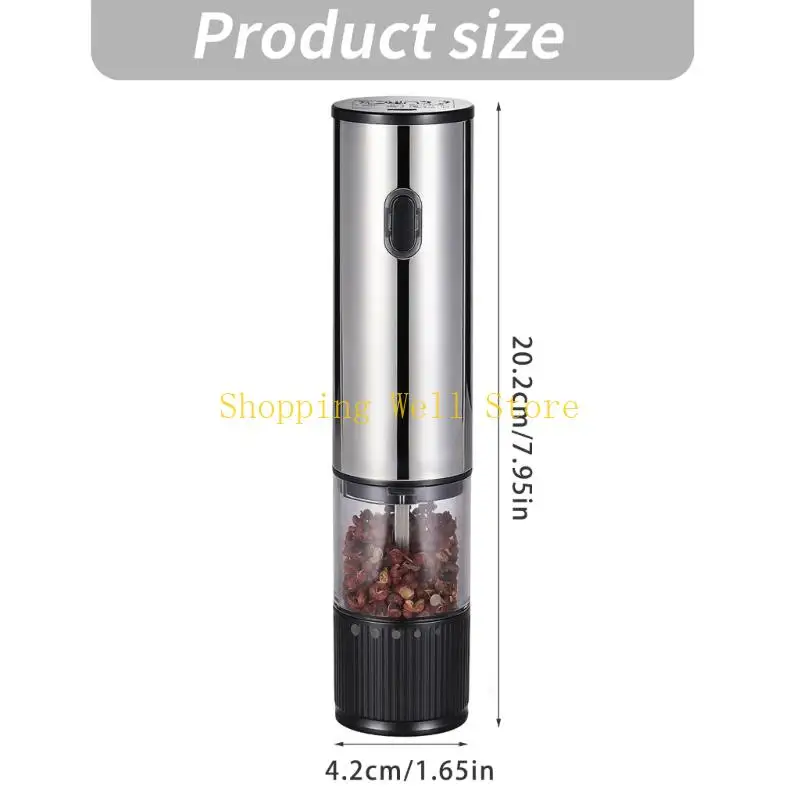 KX4B Electric Peppers Grinder With Adjustable Coarseness Practical Kitchen Appliance