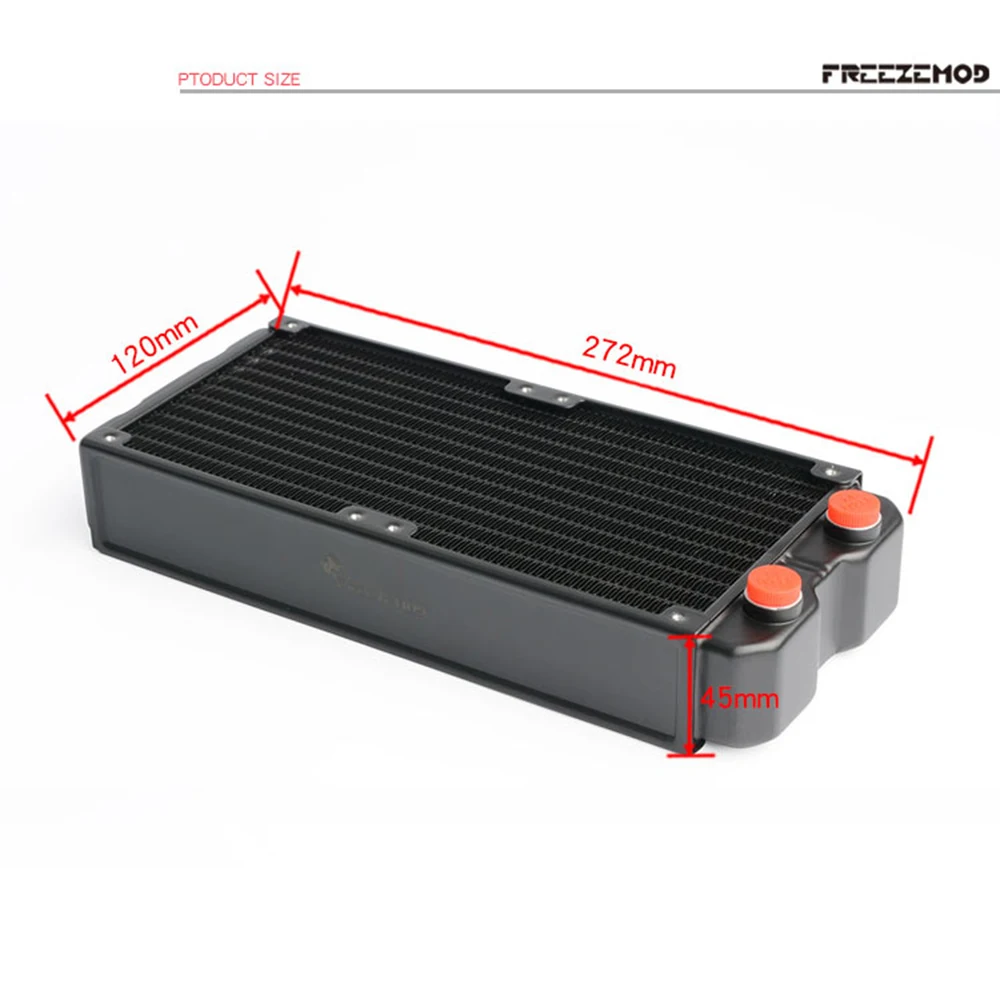 Imagem -03 - Zemod Radiador de Alumínio com 45 mm de Espessura para Resfriamento de Água de Computador Dissipador de Calor de Camada Dupla 240 mm Fileira Independente de Duas Camadas. Sr240sl