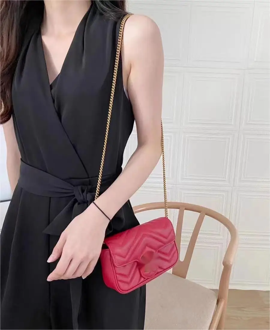 Luxury  Mini  Chain Underarm Strap    for Women Bags With Difference Size  of The Handles