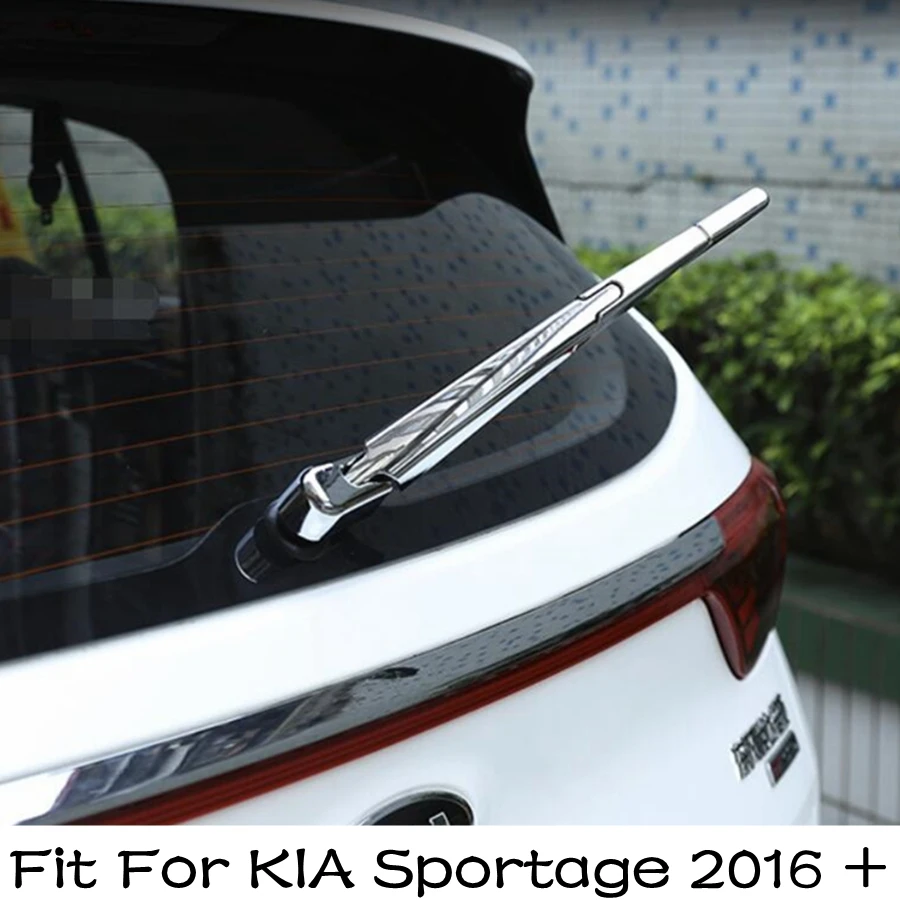 

Rear Tail Window Rain Wiper Arm Decoration Protection Cover Trim For KIA Sportage 2016 -2020 ABS Chrome Accessories Exterior Kit