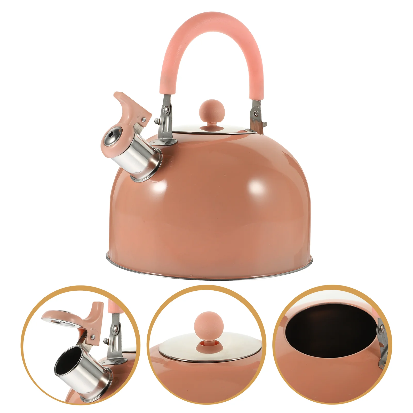 

Чайник для воды, ручной бойлер из нержавеющей стали, плита для ежедневного использования, износостойкий чайник со свистком для