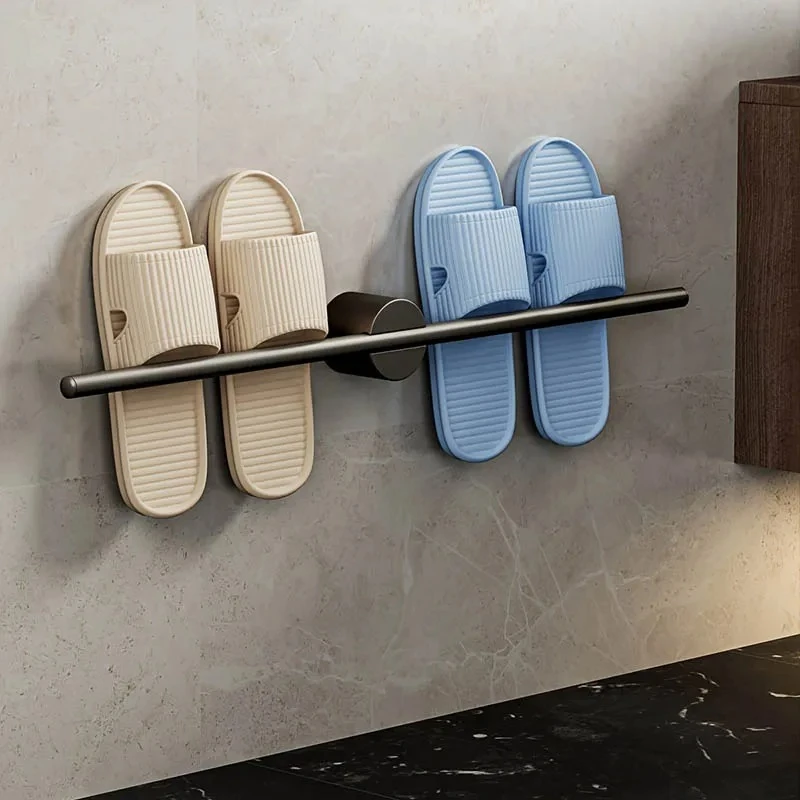 

stainless steel Towel Hanger Free-Punch Wall Mounted Towel Rack Bathroom Towel Bar Holder Adjustable Bathroom Accessories