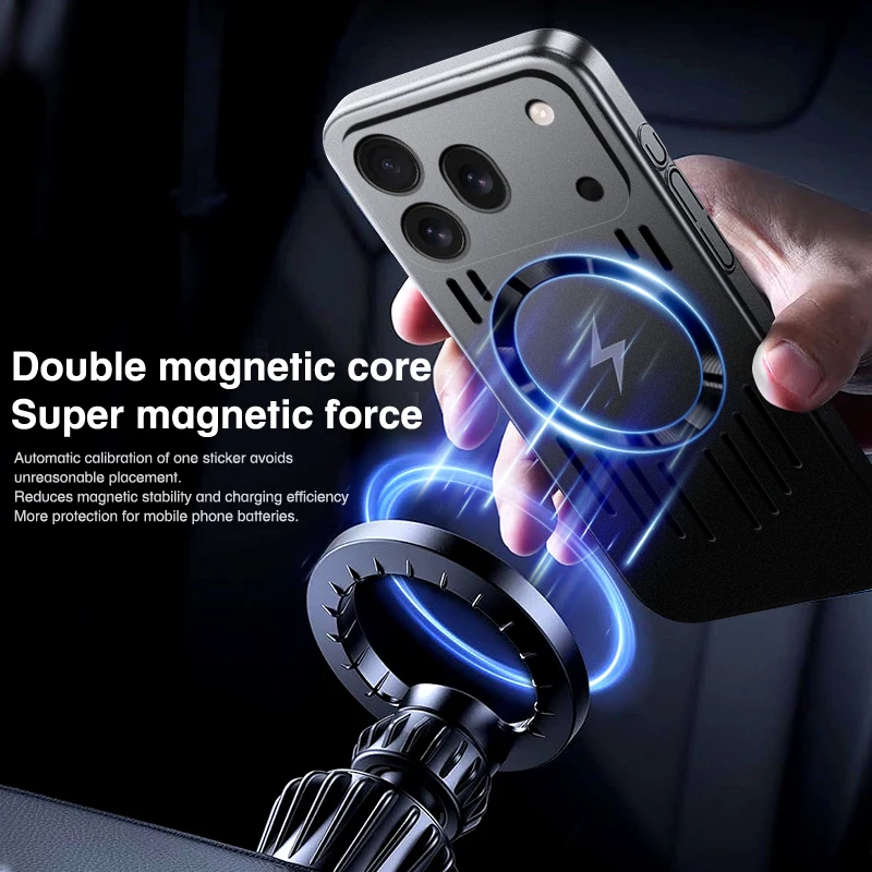 For Magsafe Case For Honor 600 600pro Ultra-thin Heat Dissipation Magnetic Wireless Charging Hard Cover For Huawei Honor 600 Pro view 5
