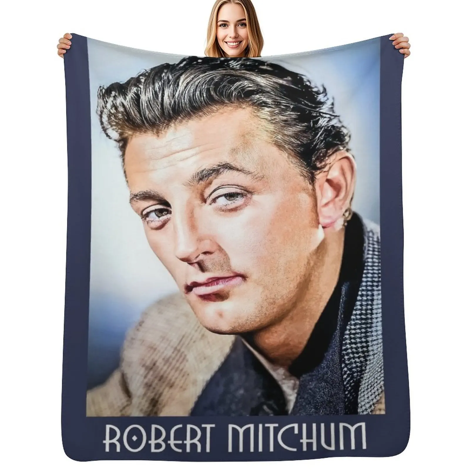 

Robert Mitchum Throw Blanket blankets ands anime Winter beds Plaid Blankets