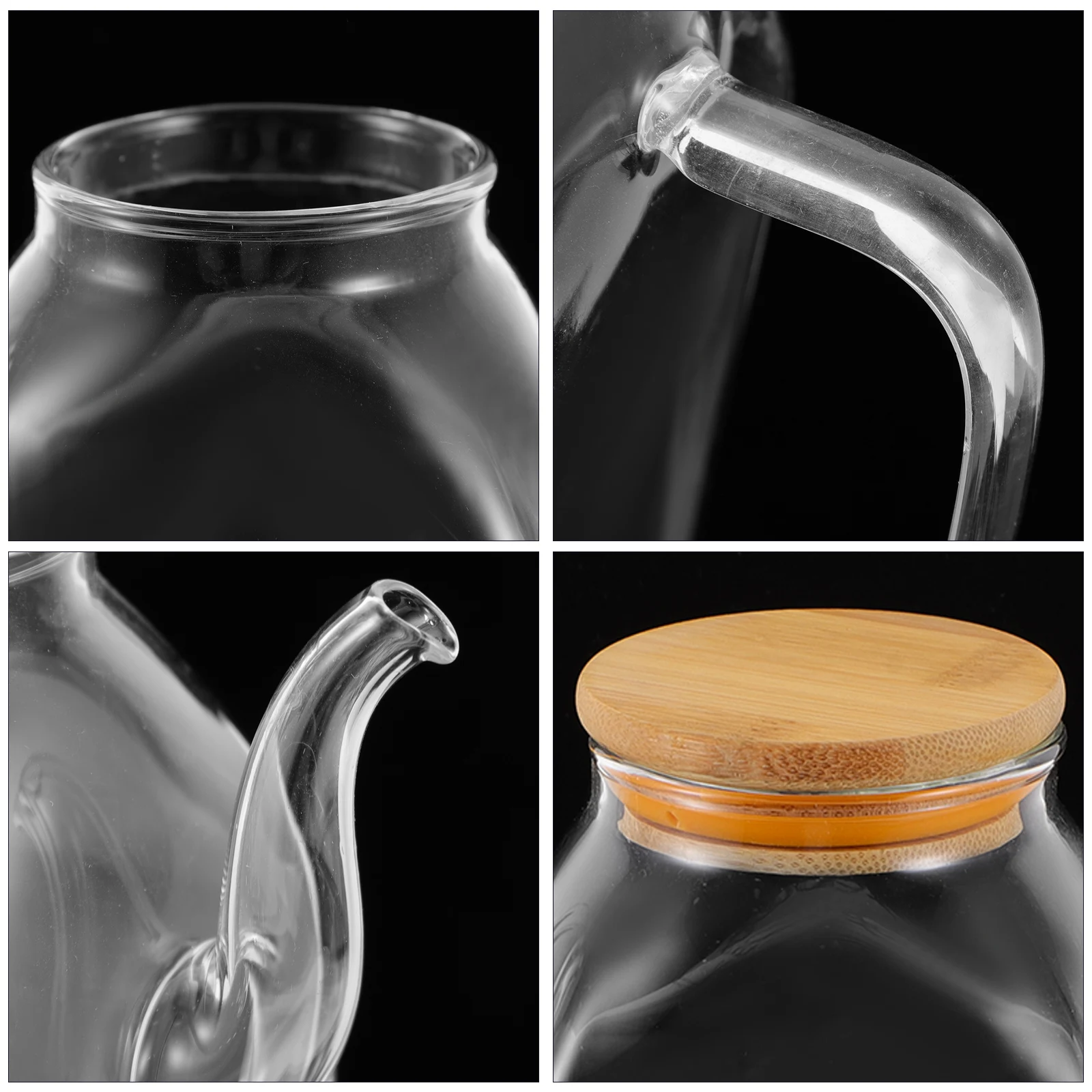 

1pc Glass Oil Dispenser Spout Anti-Leak Kitchen Seasoning Holder Vinegar Container Soy Sauce Bottle Glass Oil Bottle Kitchen
