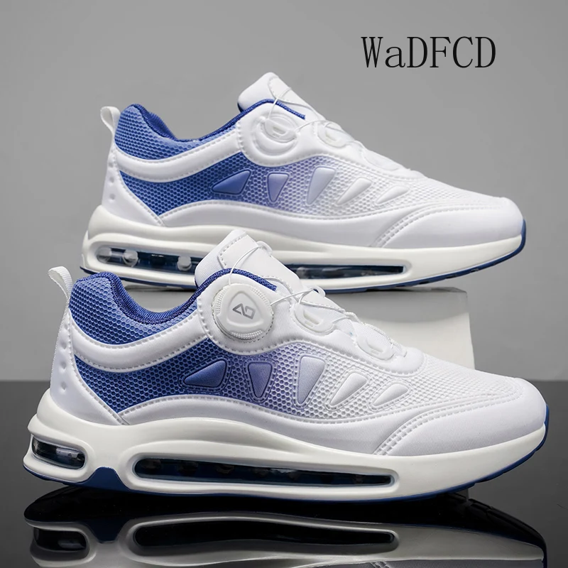 

Running Sneakers Plus Size 45 46 Men Designer Air Cushion Sport Shoes Fashion Casual Mesh Height Increased Platform Tennis Shoes
