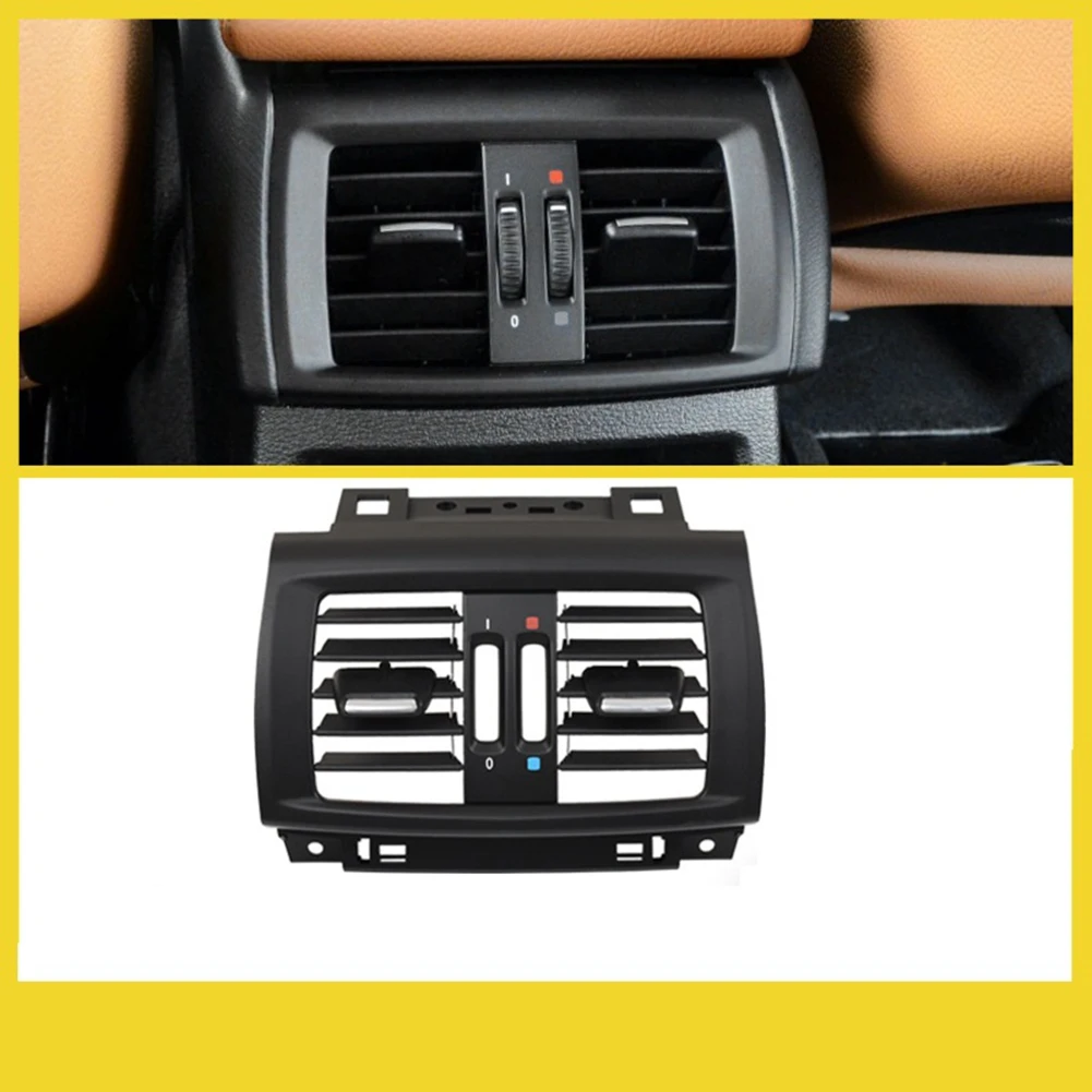 Car Rear Air Conditioner Ac Vent Outlet Grille Panel Cover Replacement for BMW X3 X4 F25 F26 2010-2016 64229200888