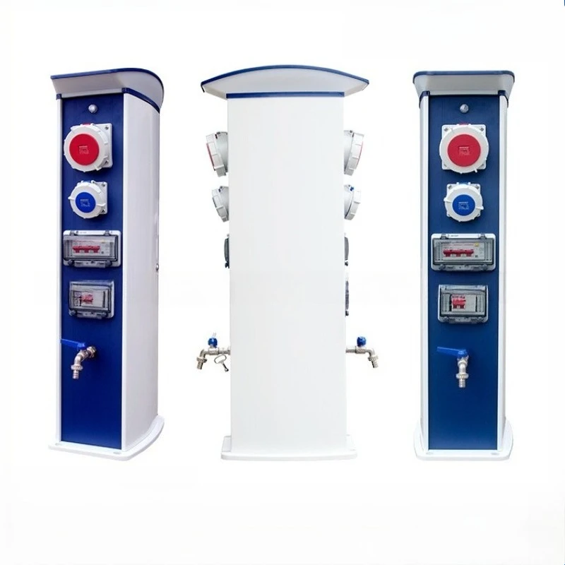 Customizable hydropower piles, yacht marina supporting facilities and equipment, intelligent code scanning type
