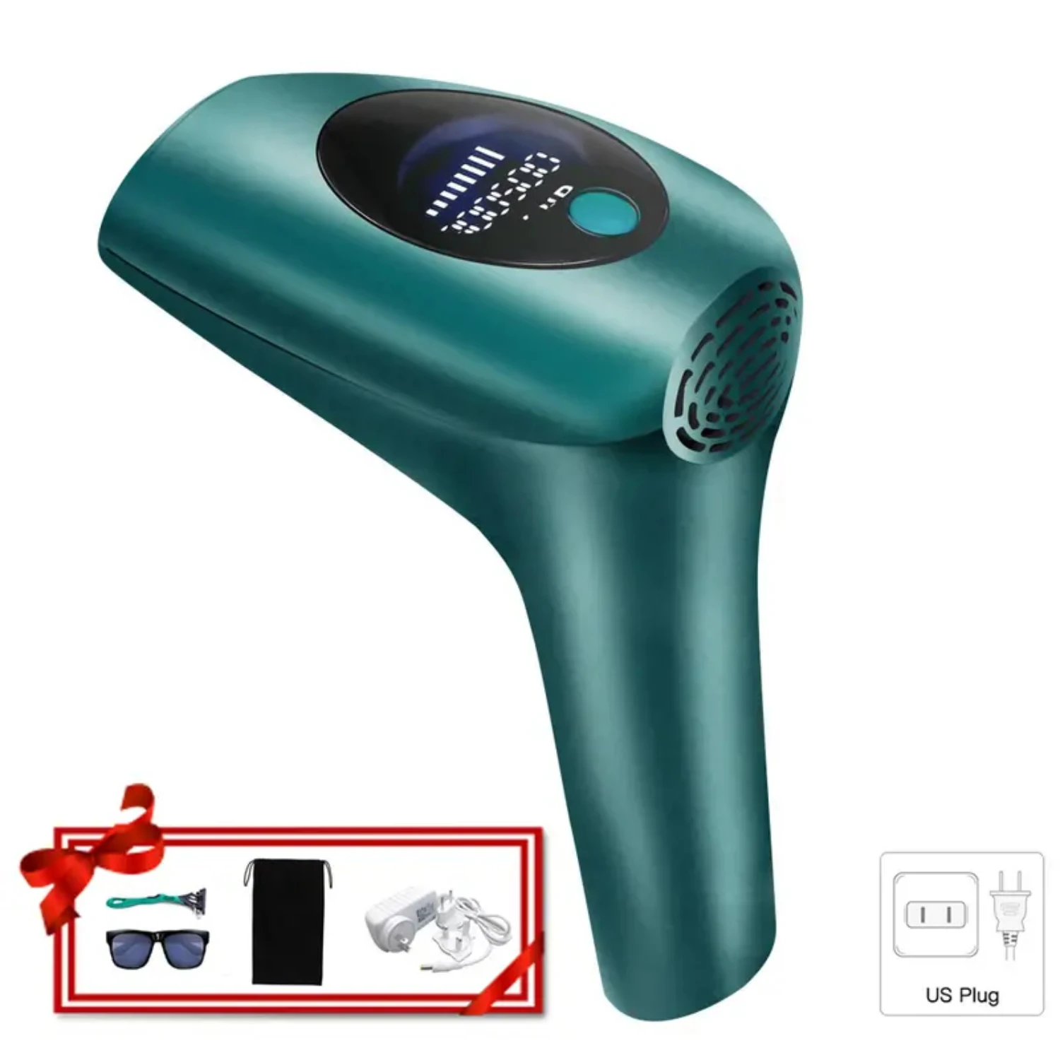 Effective Hair Removal System with 900000 Flashes - Permanent Hair Remover Device for Arms, Legs, Armpits, Face, and Bikini Line