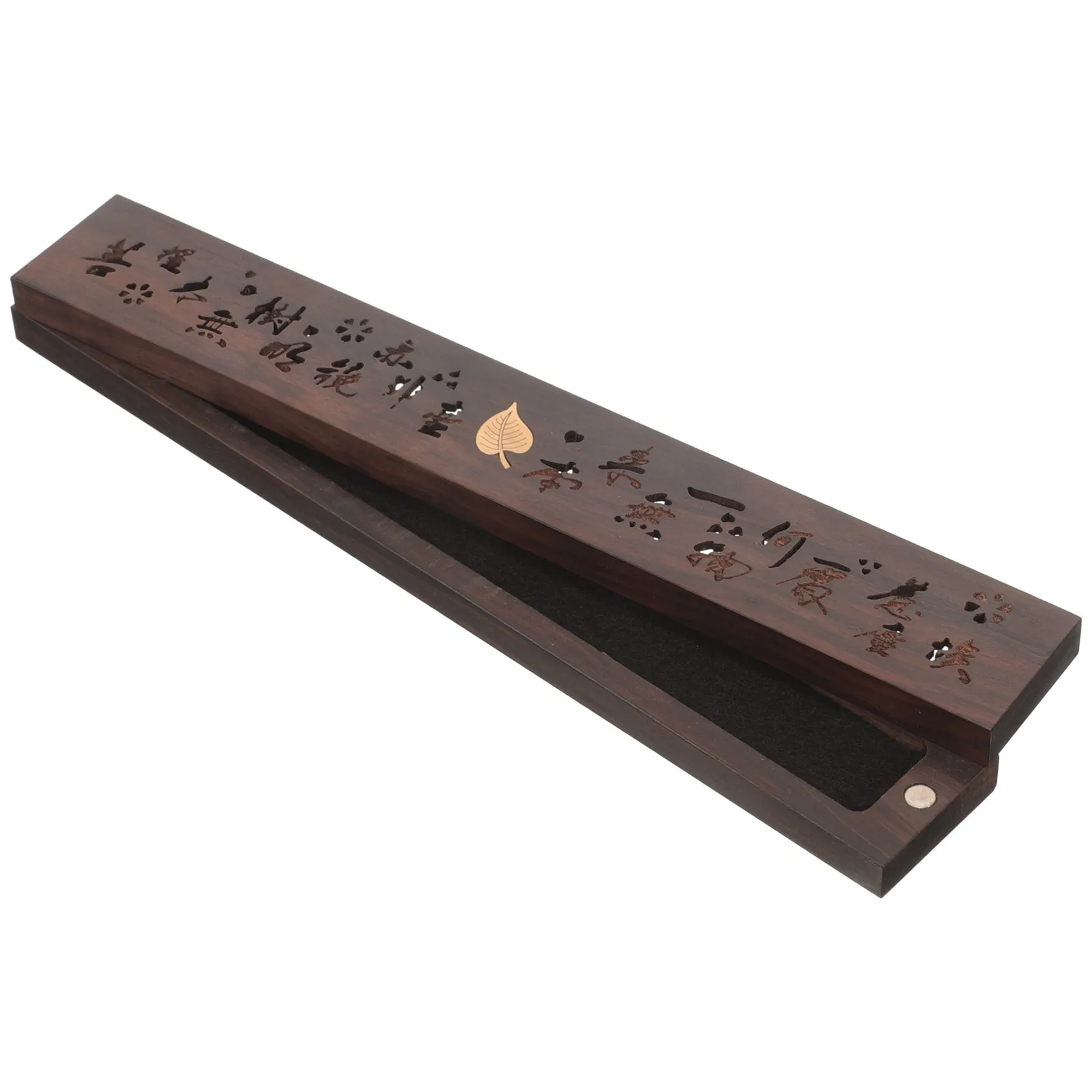 

Hand Carved Wood Incense Box with Magnet Lid Premium Incense Stick Holder for Aromatherapy Elegant Tabletop Decoration Gift