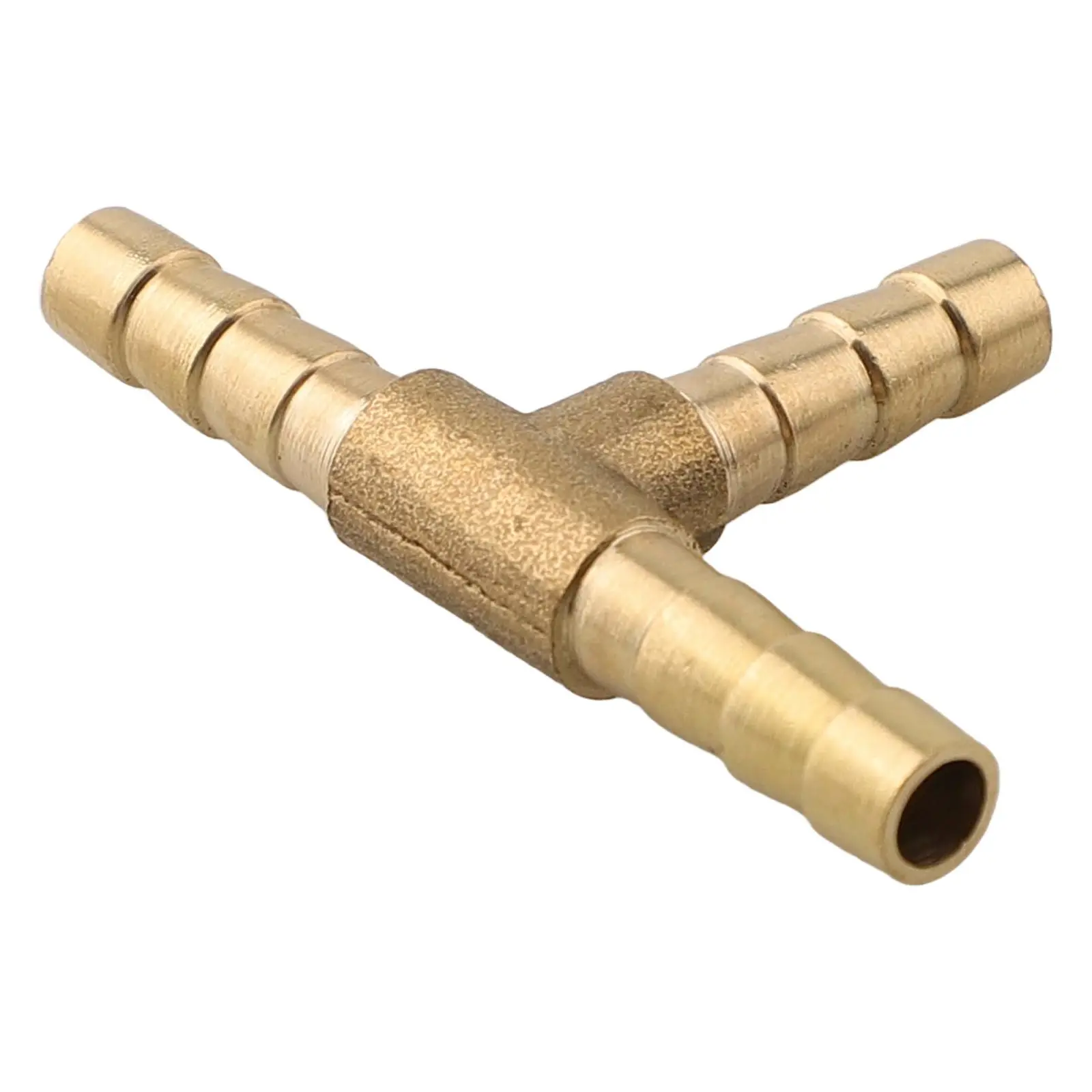 for versatile Brass 3 Way Barbed Tee Splitter Fitting Tubing Hose Connector 6-6-6mm/8-8-8mm Gold T Splitter Tools Fitting