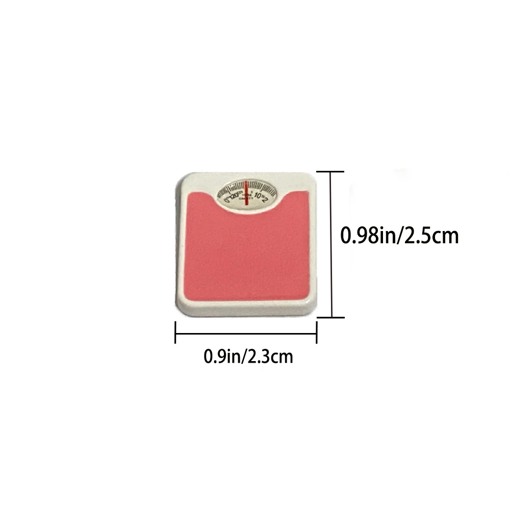 Báscula de peso en miniatura para casa de muñecas, accesorios para casa de muñecas OB11 BJD, juguete para juego de imitación, decoración, Mini modelo de pesaje