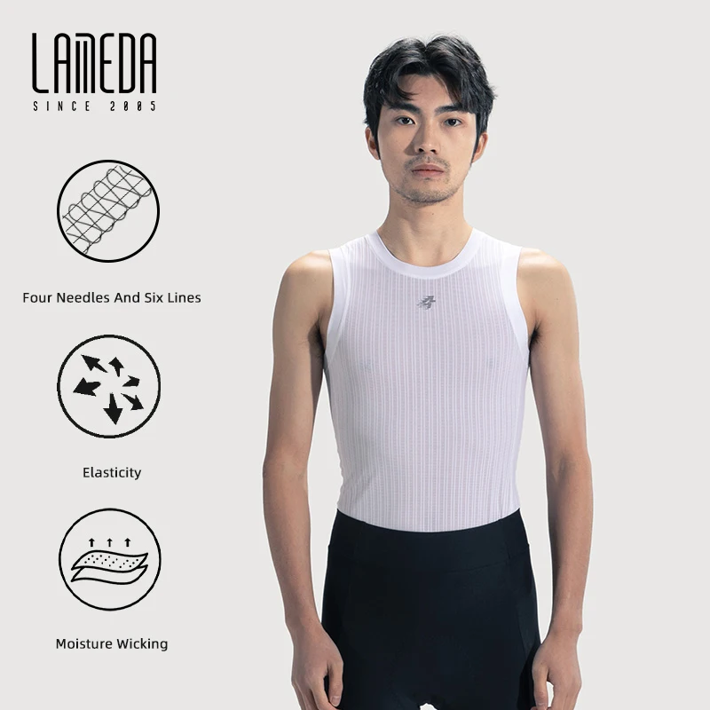 LAMEDA New Cycling Vest Summer Men Quick Drying Sweat-wicking Shirt Breathable Comfortable High Elasticity Bike Top