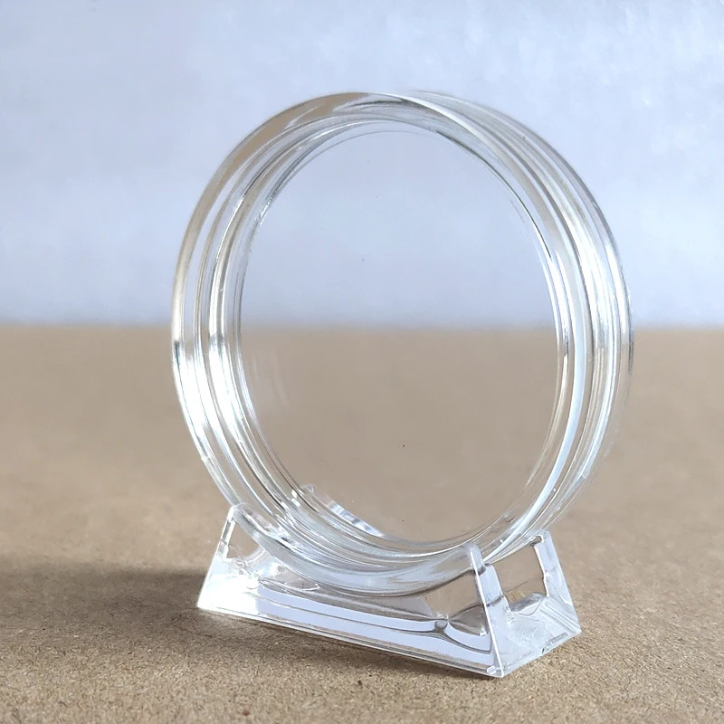 Hot Sale Acrylic Coin Display Case Transparent Box Commemorative Medal Protection Box Numismatic Dustproof Showcase Badge Holder