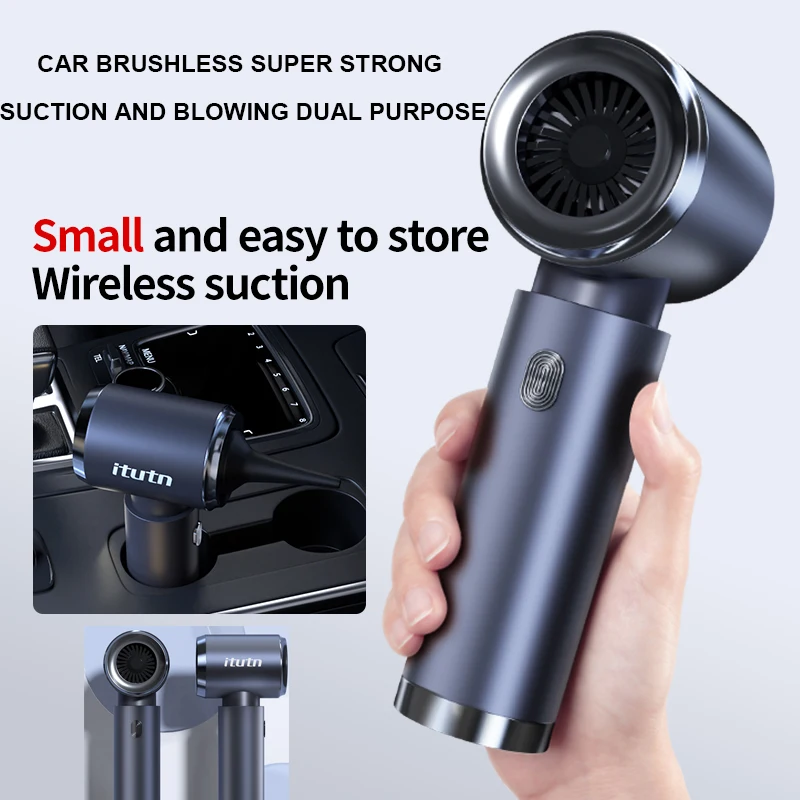 

Car Vacuum Cleaner Strong Suction 210000PA Dual-Purpose Cordless Vacuum Cleaner Wireless Handheld Mini Blower For Home Appliance