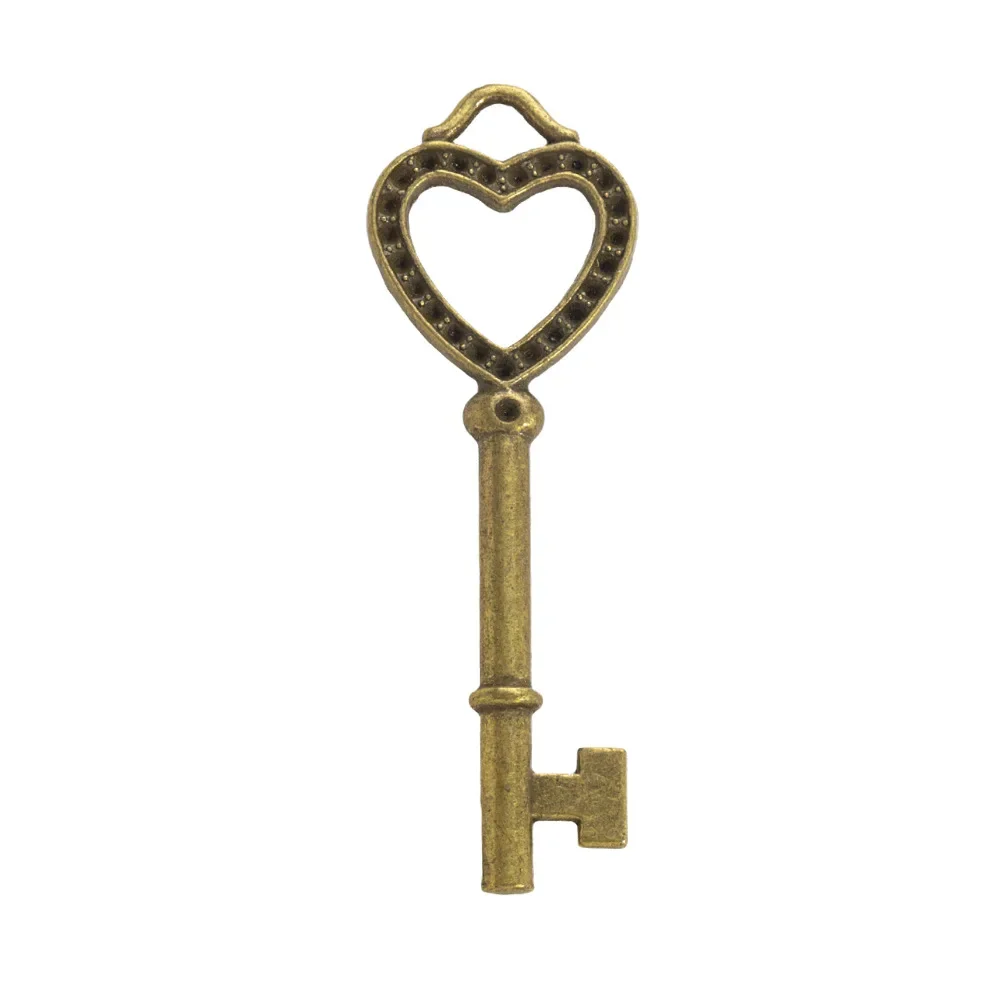Personalized custom vintage alloy keys, handcrafted diy jewelry accessories