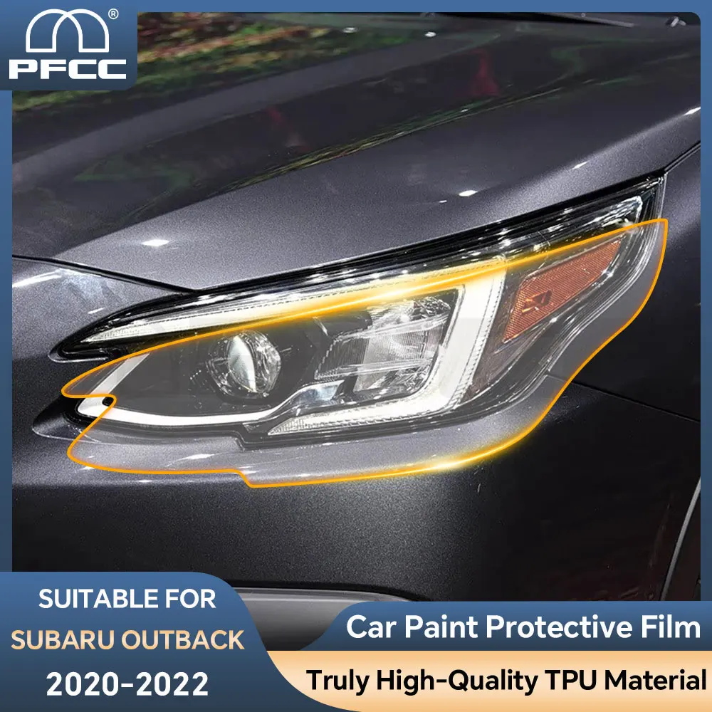 

Pre-Cut For Subaru Outback 2020 2021 2022 Headlights Paint Protection Film Headlight Mirror Film TPU Transparent Protective Film