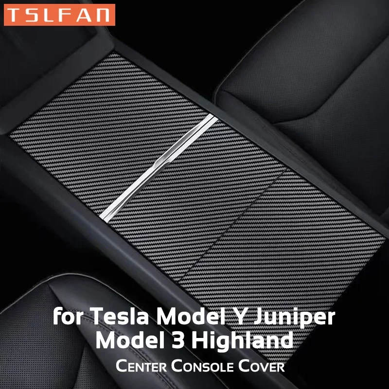 

For Tesla Model 3 Highland 2024 Y Juniper 2025 Center Console Cover Protector Sticker Central Control Panel Film Car Accessories