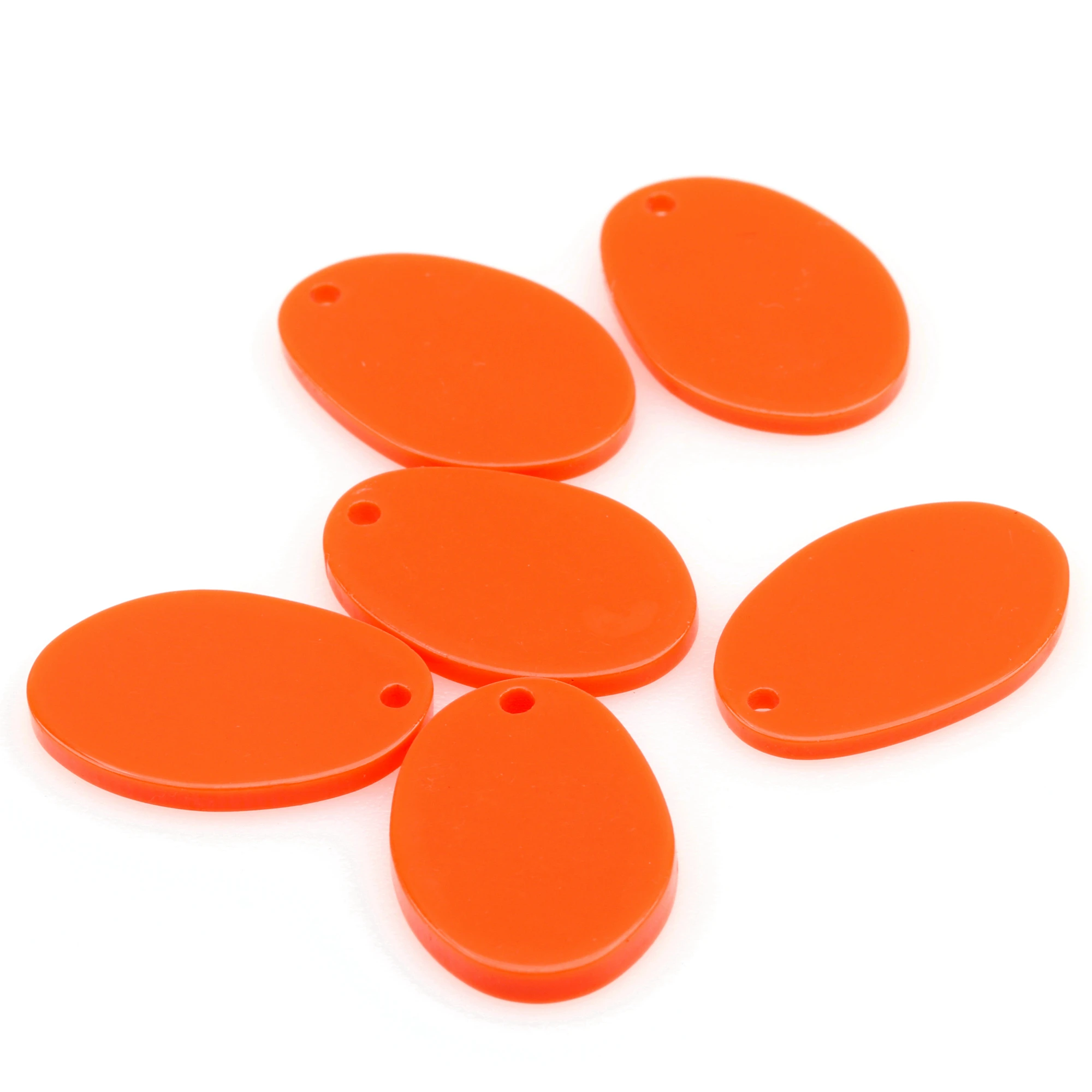 

12 шт. акриловых овальных подвесок, абстрактные соединители-шармы с 1 отверстием, детали для серег, заготовки для DIY-украшений, фурнитура для ювелирных изделий 16.5x24мм, ACE-334