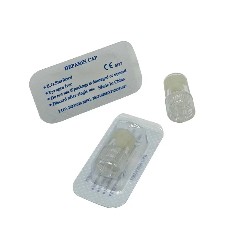 50-500pcs Heparin Cap IV Disposable Cannula Heparin Caps for Dog Cat Pet Veterinary Supplies