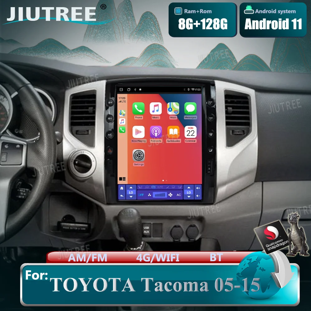 

12,1-дюймовый Android 11, для TOYOTA Tacoma 2005-2015 HILUX, автомобильная стереосистема, мультимедийный плеер, GPS-навигация, WIFI Carplay, головное устройство