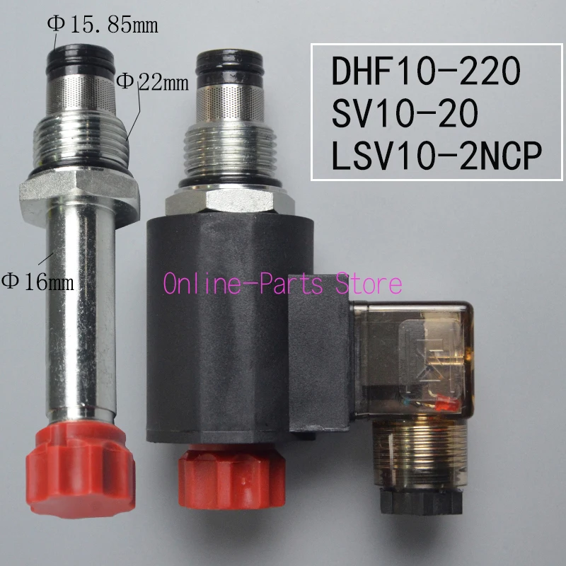 

Two Position Normally Closed DHF10-220 Solenoid Valve Threaded Plug-in Hydraulic Valve SV10-20 LSV10