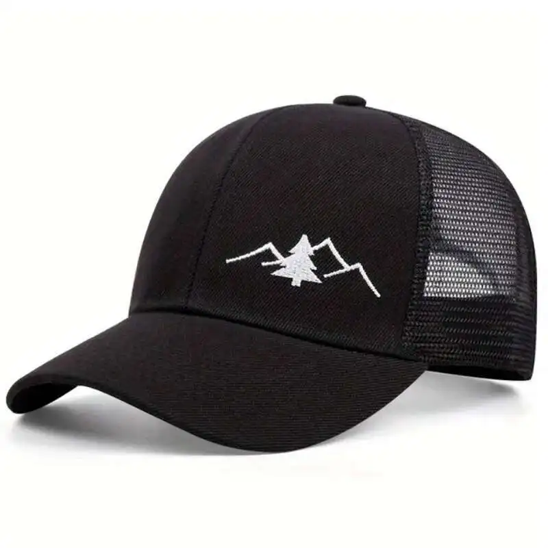 

Mountain Sunset Trucker Hat Quick Dry Run Hat Cooling Breathable Snapback Mesh Back Outdoor Ball Cap
