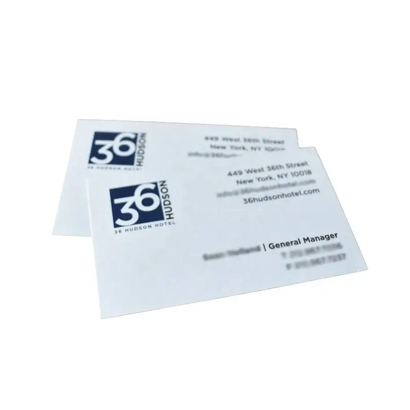 Short lead time custom design 300gsm paper card name business card printing