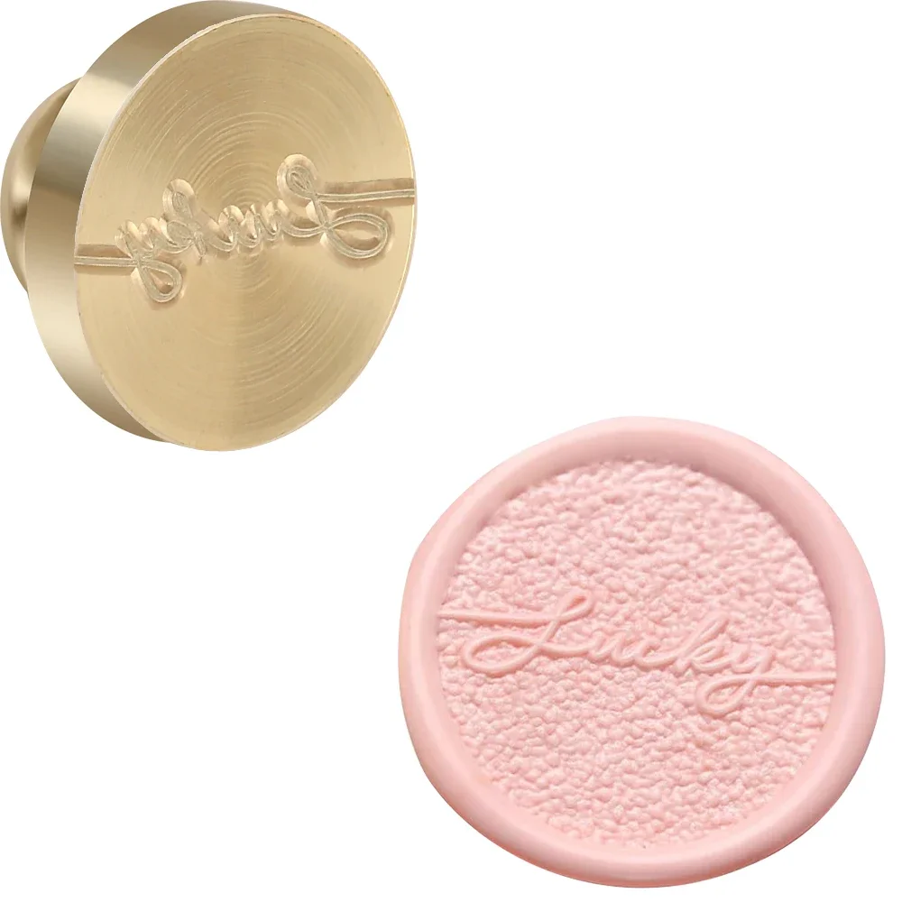 ختم من الشمع Stamps 25mm جولة النحاس ختم من الشمع ختم الرأس، رغبات عيد الميلاد شكرا لك موضوع Stamps لتزيين المغلفات #4