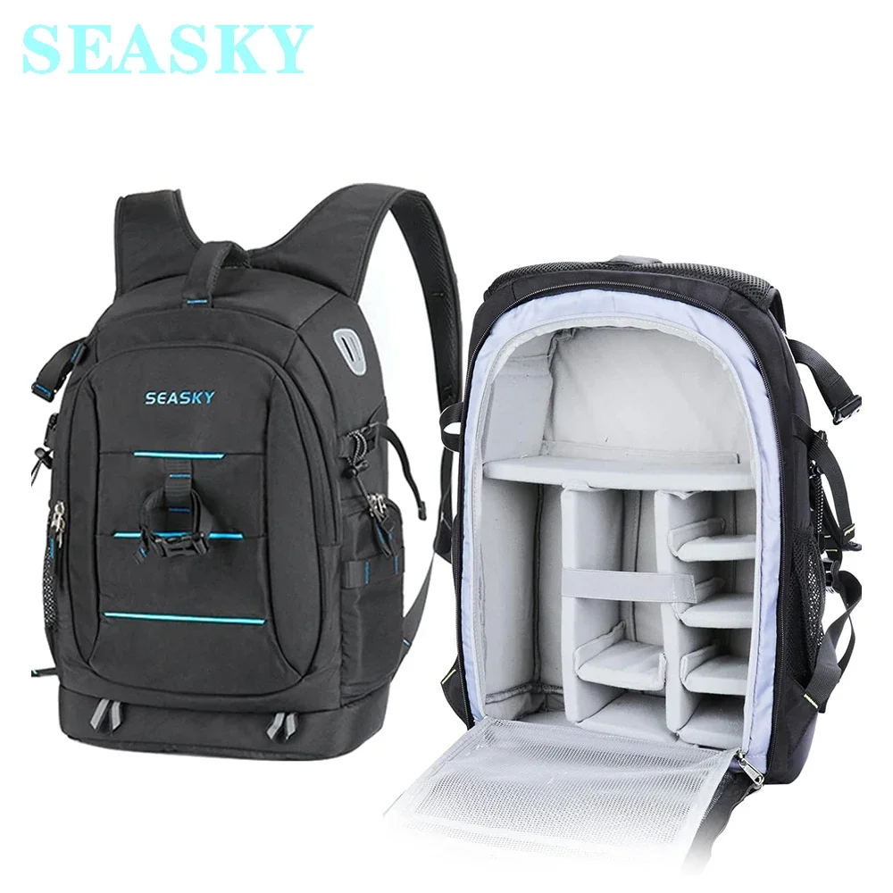 SEASKY FPV BackPack RC Racing Drone Professional SLR/DSLR Camera Photography Shoulders Bag Travel bags W/ Waterproof Rain Cover