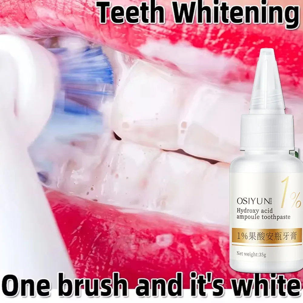 Teeth Whitening Toothpaste Fruit Acid Remove Plaque Stains Calculus Fresh Breath Cleaning Oral Hygiene Dental Bleach Care Tools