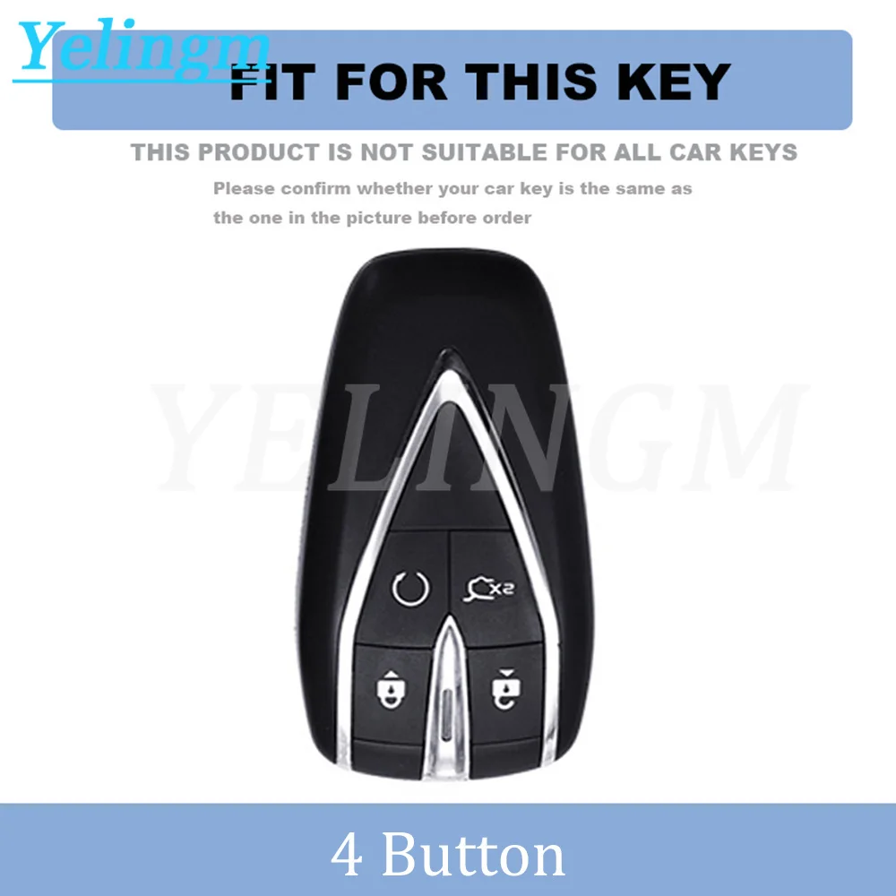 Gun Grey TPU Smart Car Key Case Cover for Changan Eado Unit CS35plus CS55plus CS75plus Protected Keychains Interior Accessories