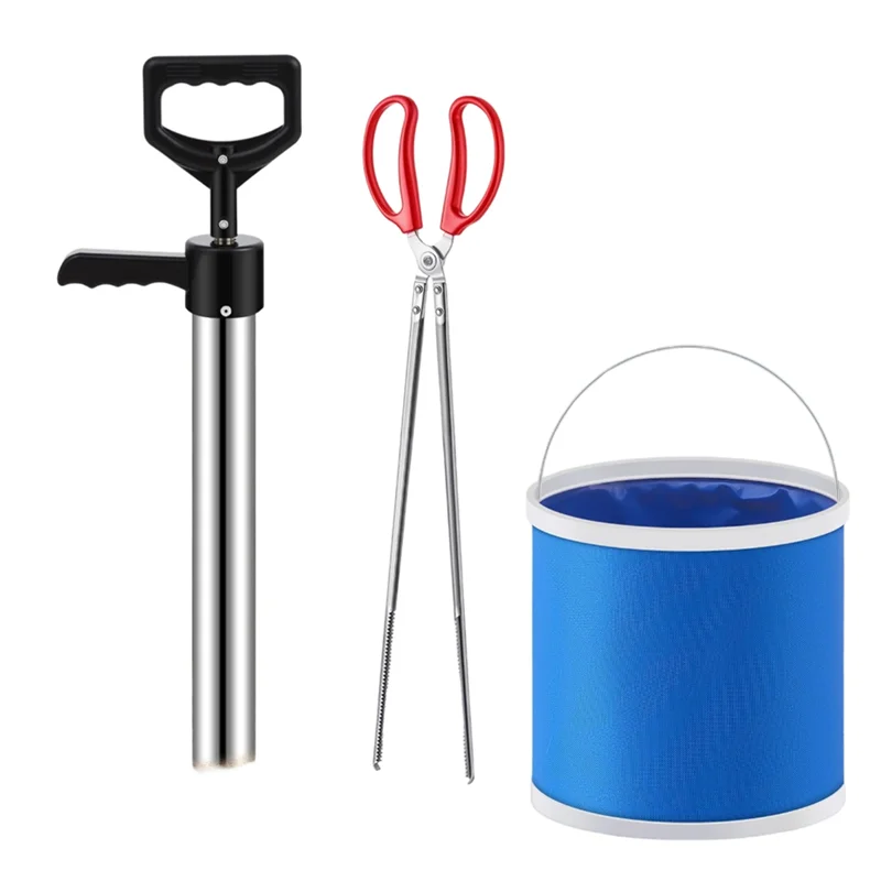 

AT19-инструмент для ловли морепродуктов в комплекте, набор насосов для креветок-насос для креветок-Mantis с 9 складными ведрами для ловли морского кишечника Equi